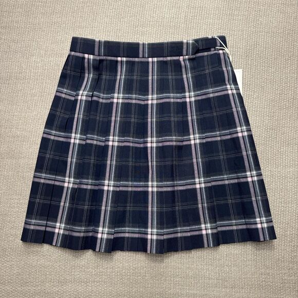 New Japanese Kyouko Plaid Pleated School Girl Mini Skirt Pink Navy White Green - Picture 1 of 5